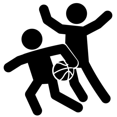 Basket Försvar Ikon Vector