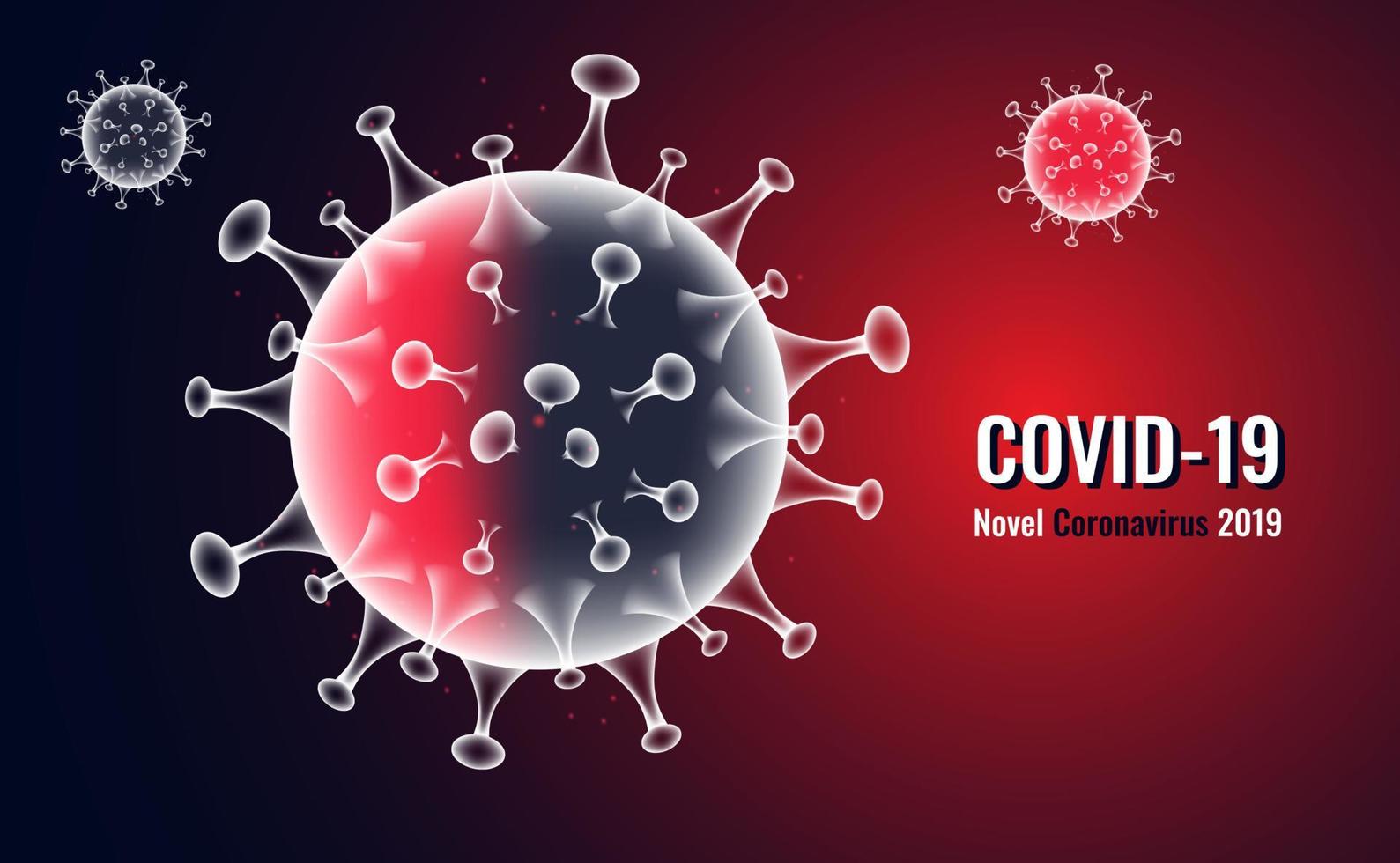 abstrakte Netzvirusinfektion covid-19, Coronavirus, sars-Krankheit, sars-cov-2-Krankheit im Hintergrund vektor