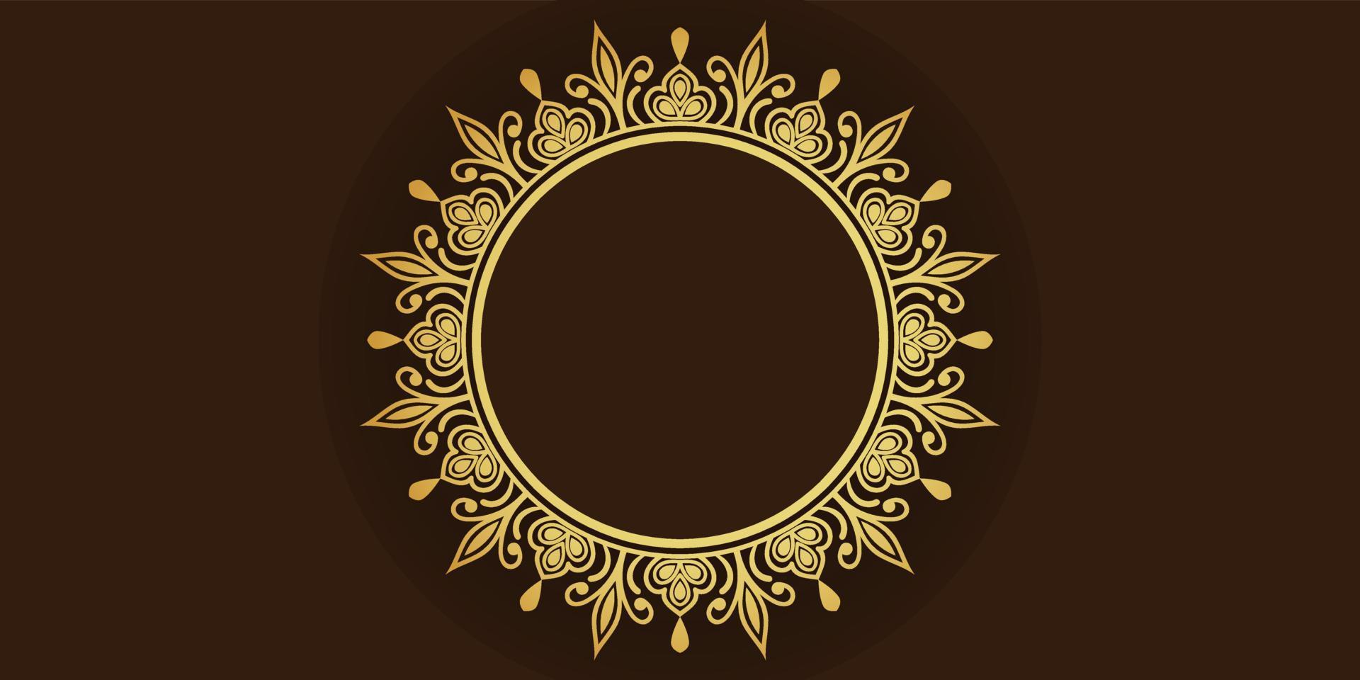 luxus dekorativer goldener mandala islamischer hintergrund vektor
