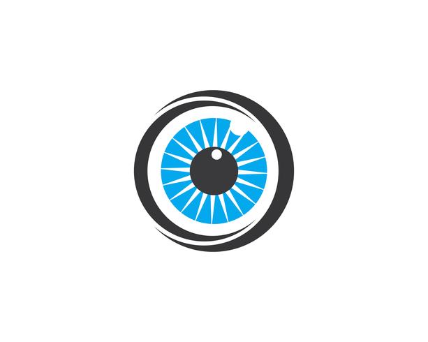 Augenpflege-Vektor-Logo-Design-Vorlage vektor