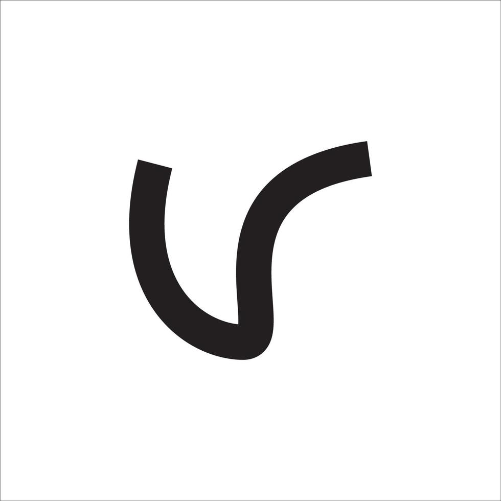 v-Logo auf weißem Hintergrund. vektor