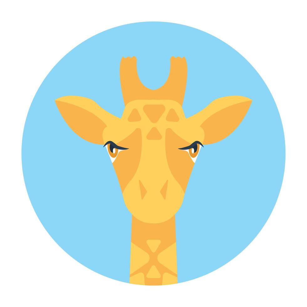trendige Giraffenkonzepte vektor