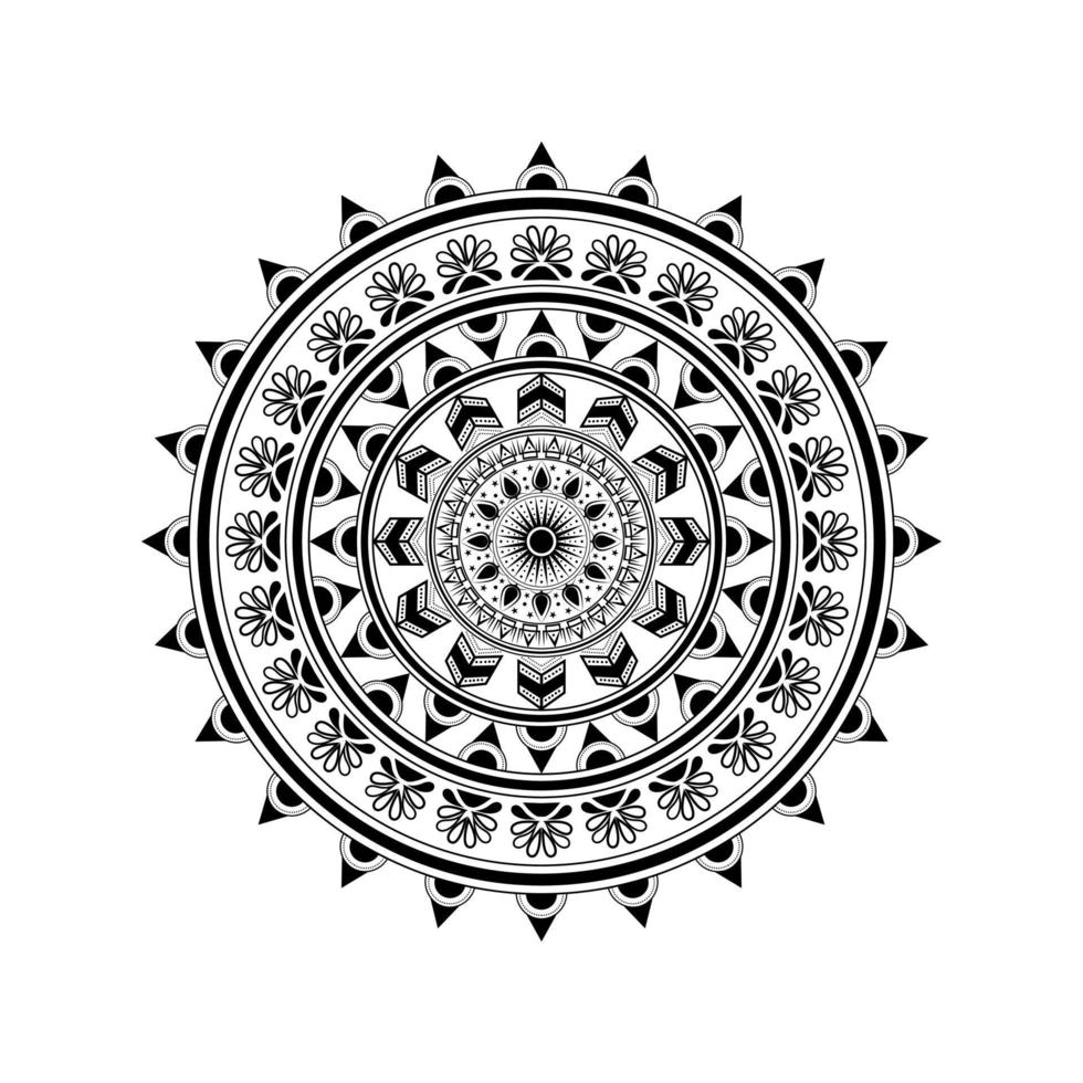 blomma mandala. vintage dekorativa element. orientaliskt mönster, vektorillustration. islam, arabiska, indiska, marockanska, spanien, turkiska, pakistan, kinesiska, mystiker, ottomanska motiv. vektor