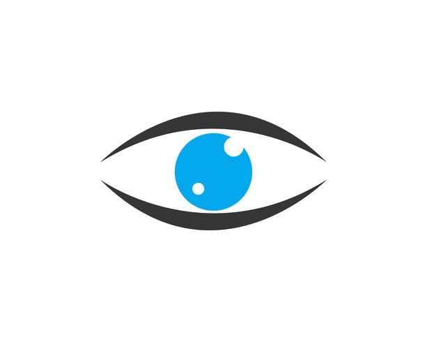 Augenpflege-Vektor-Logo-Design-Vorlage vektor