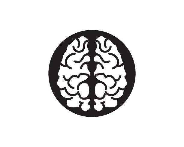 Brain Logo Mall och symboler ikoner app vektor