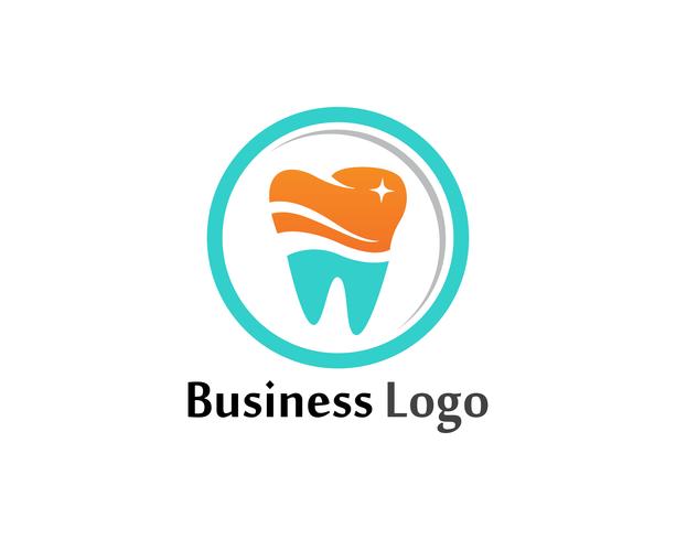 Zahnpflege-Logo und Symbolvektorschablone vektor