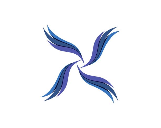 Wings schöne Logo- und Symbol-APP-Ikonen vektor