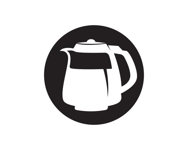 Kaffeetasse Logo Template-Vektorikonendesign vektor