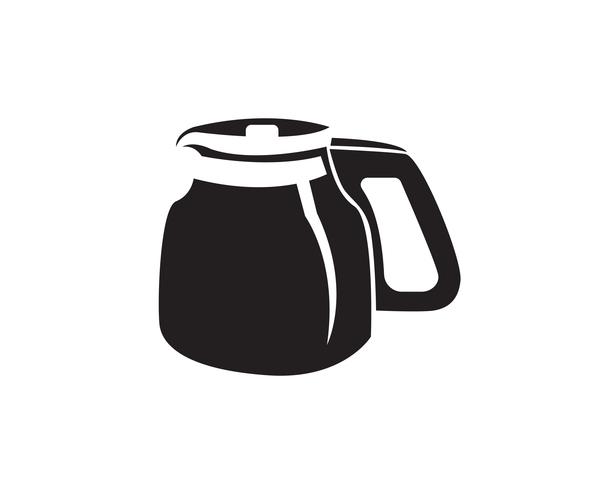 Kaffeetasse Logo Template-Vektorikonendesign vektor