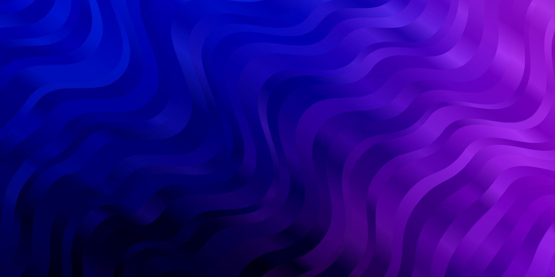 hellrosa, blaue Vektorschablone mit gekrümmten Linien. vektor