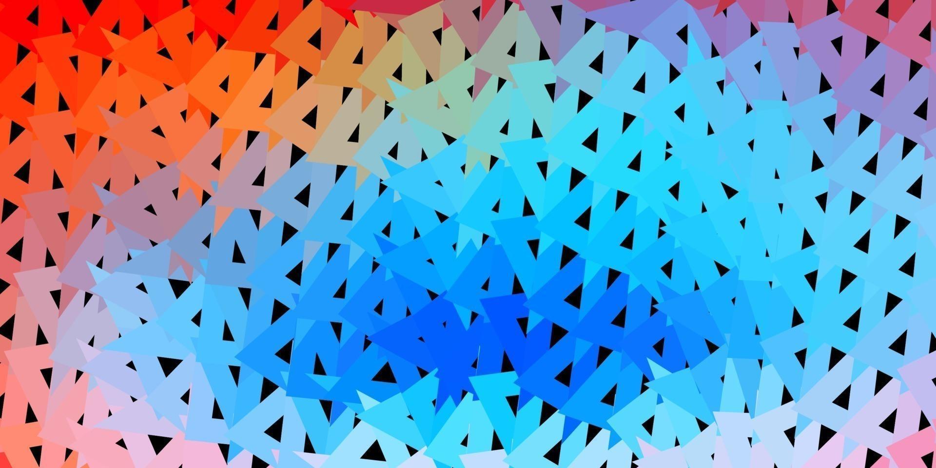 ljusblå, röd vektor poly triangel konsistens.