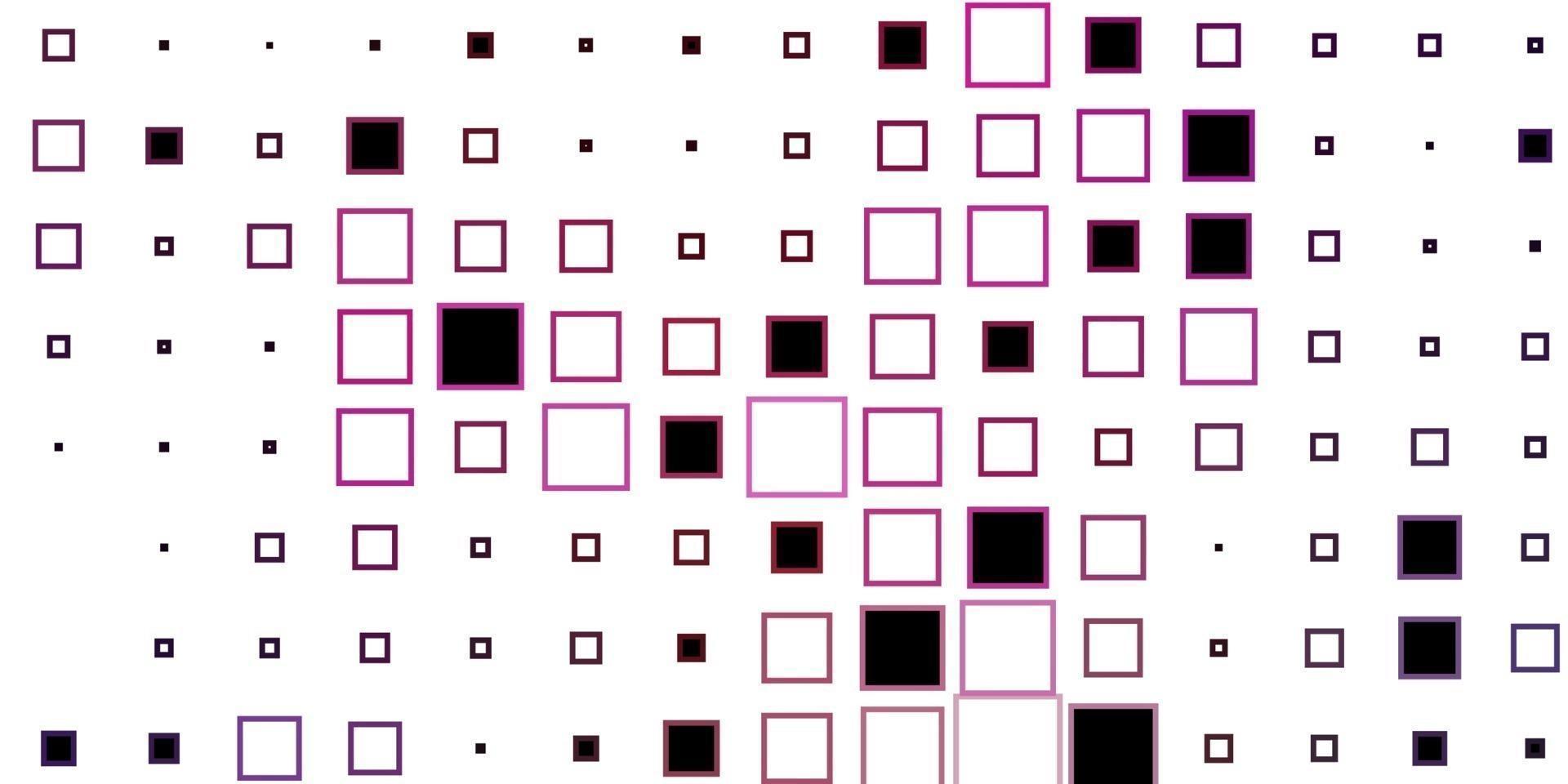 dunkelrosa, blaues Vektormuster im quadratischen Stil. vektor