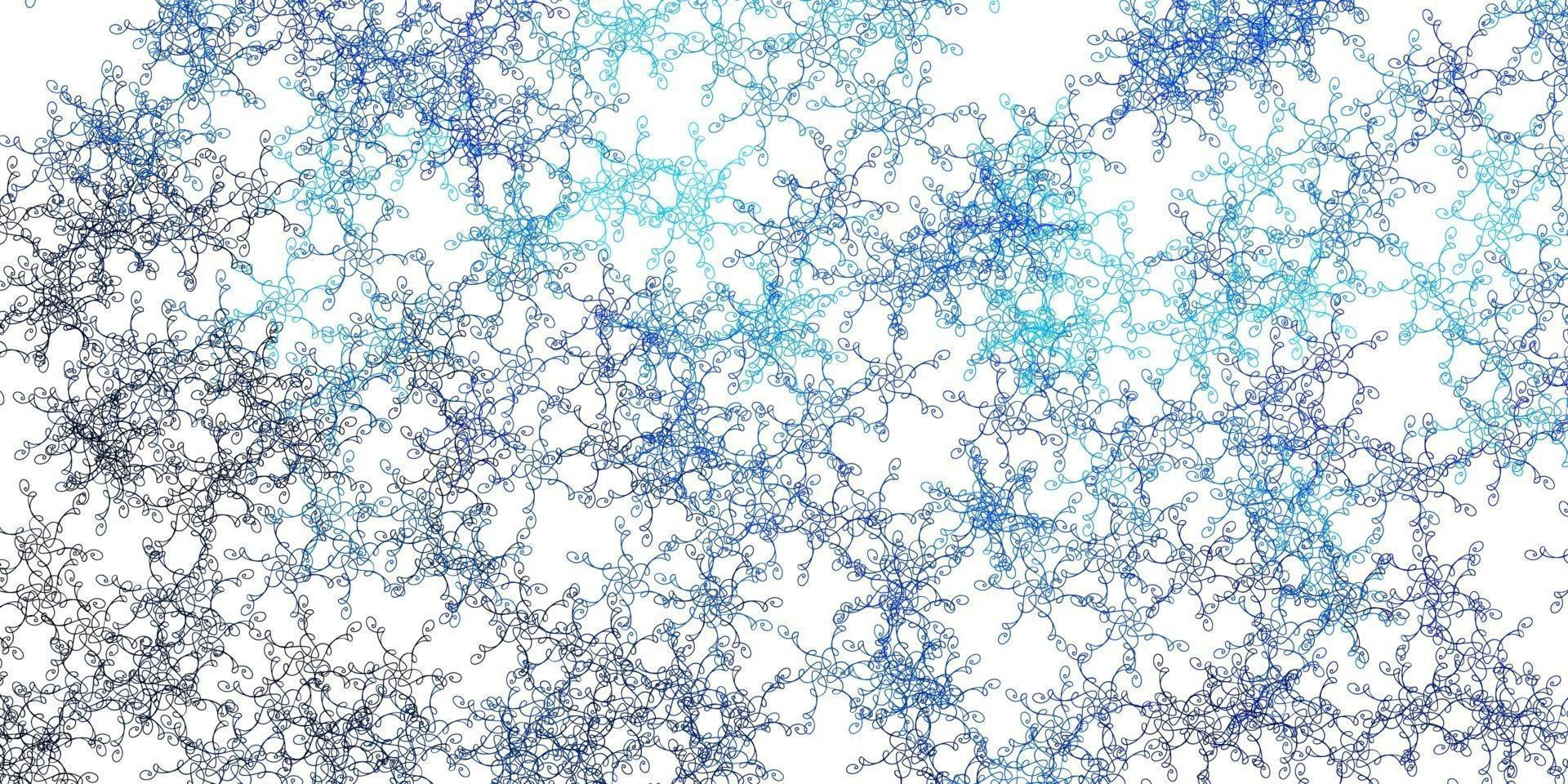 hellblaue Vektorschablone mit gekrümmten Linien. vektor