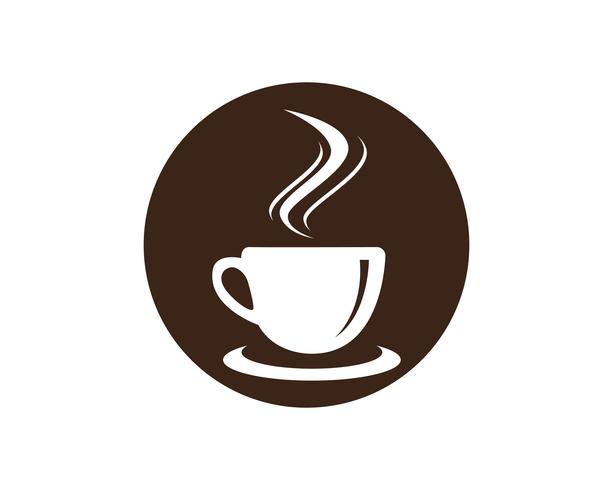 Kaffeetasse Logo Template-Vektorikonendesign vektor