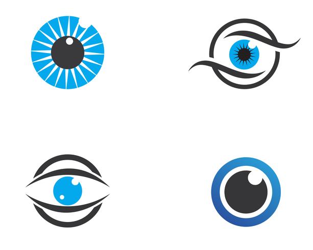 Ögonvård vektor logotyp mall