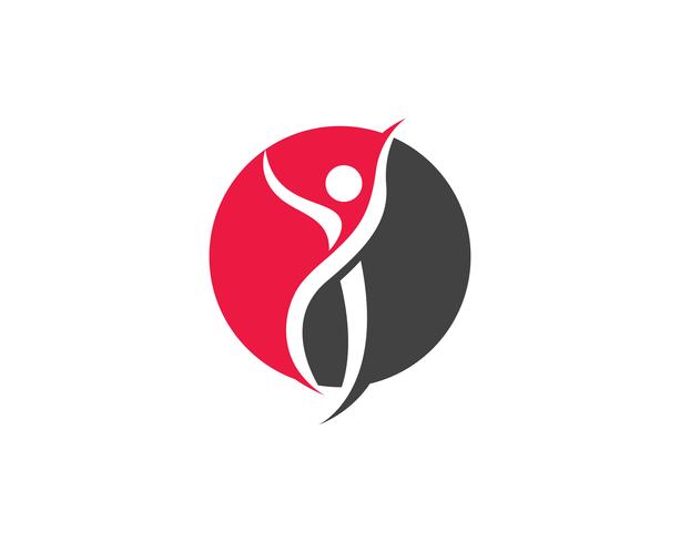 Gesundheitsleute Logo und Symbolschablonenikonen vektor