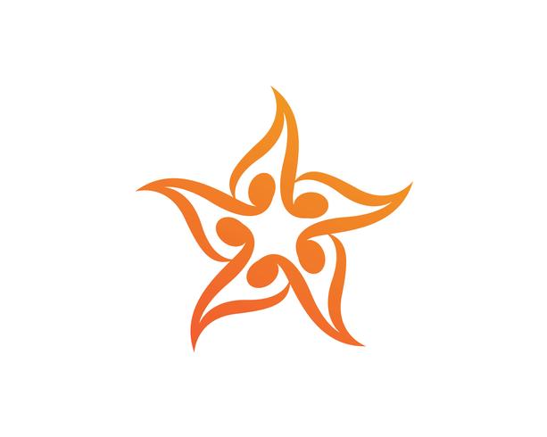 Star logo och symboler ikoner mall app vektor