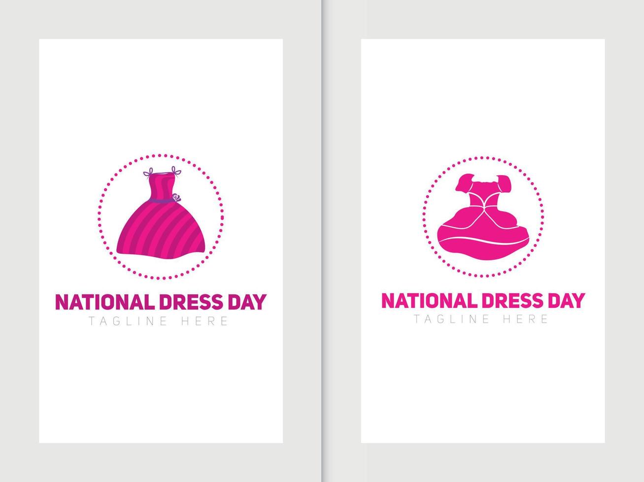 national dress day modern logotyp mall med vektor