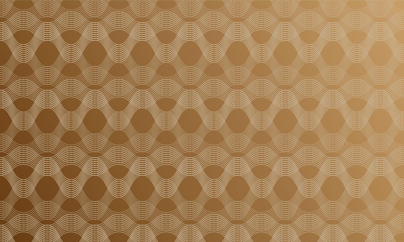 vågigt linjemönster i brun bakgrund av vektordesign vektor