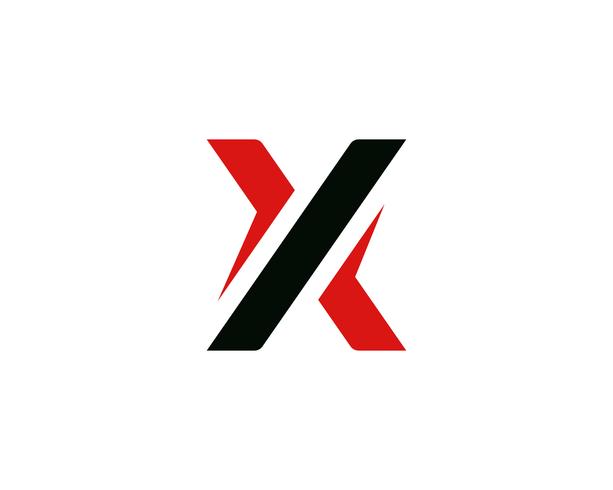 X Letter Logo Mall vektor ikon