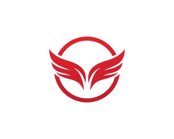 Wing Logo Template-Vektorikonendesignvektor vektor