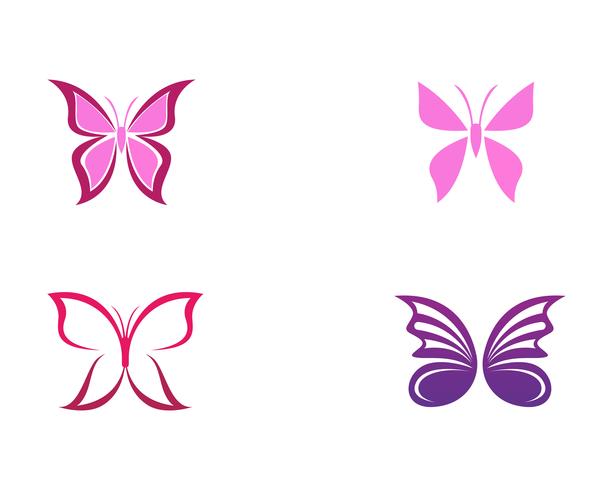 Skönhet Butterfly ikon design vektor