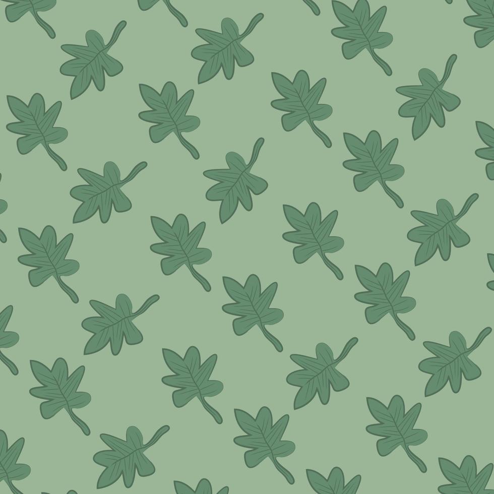 seamless mönster färska gröna blad bakgrund bordsduk vektor