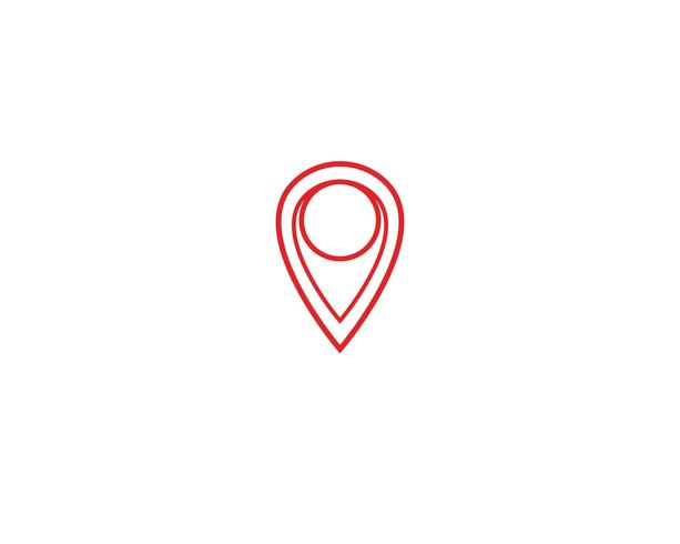 Standortpunkt Logo Vektor Vorlage