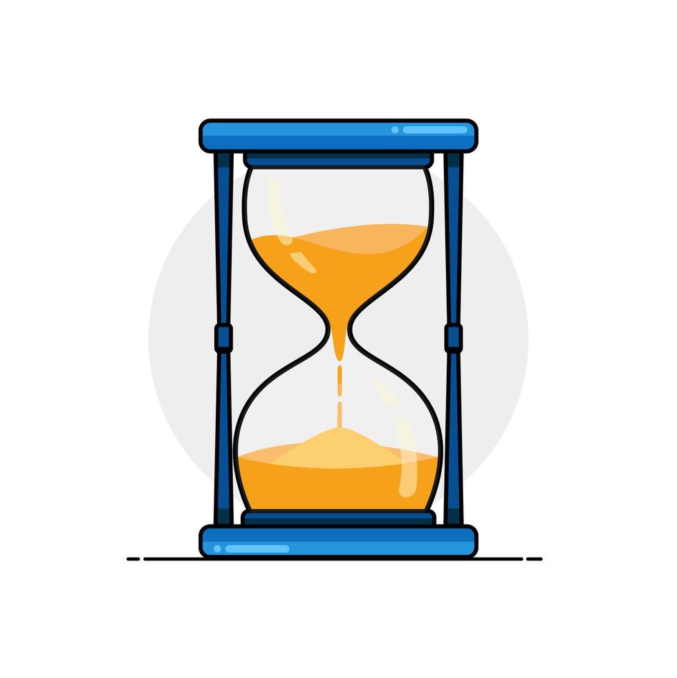 Sanduhr-Zeitsymbole. Countdown-Sand-Sanduhr-Illustration vektor