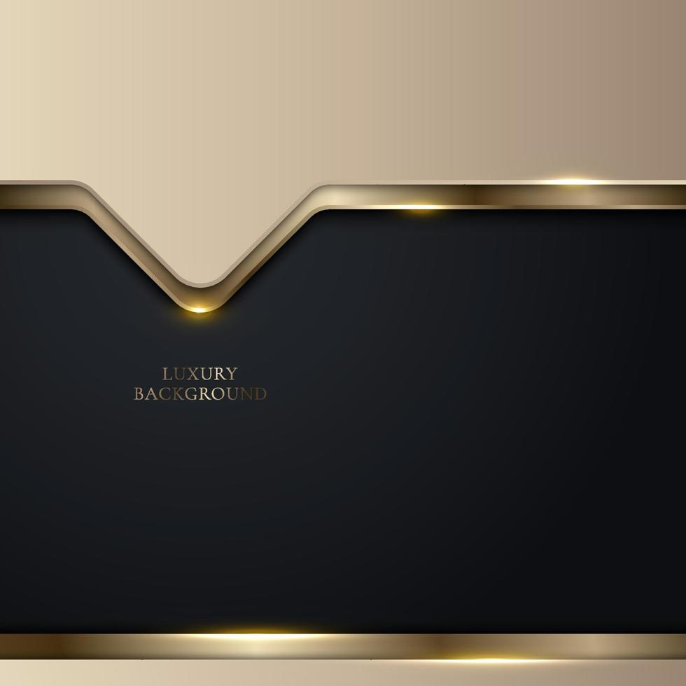 3D-modernes Luxus-Instagram-Vorlagendesign glänzendes goldenes Funkeln geometrisch vektor