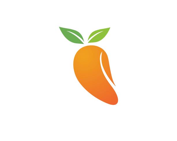 Mango im flachen Stil. Mango-Vektor-Logo. Mango vektor
