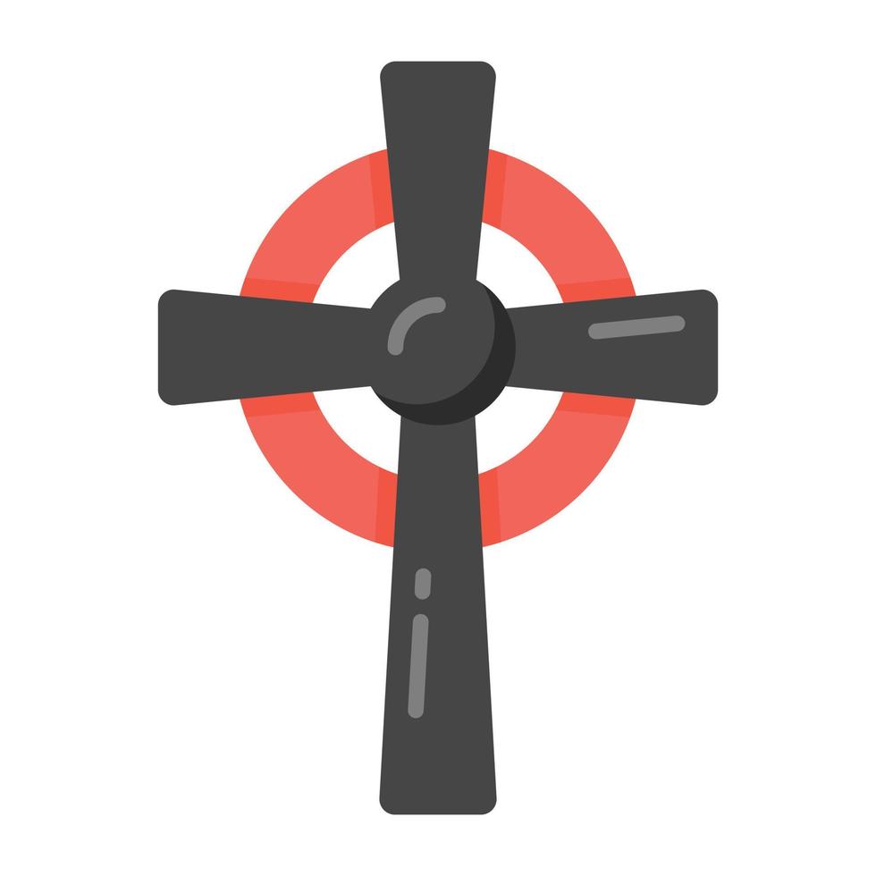 chirstan cross symbol, platt design vektor