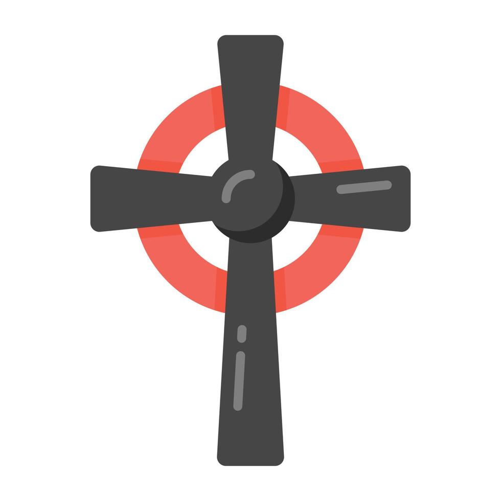 Chirstan-Kreuzsymbol, flacher Designvektor vektor