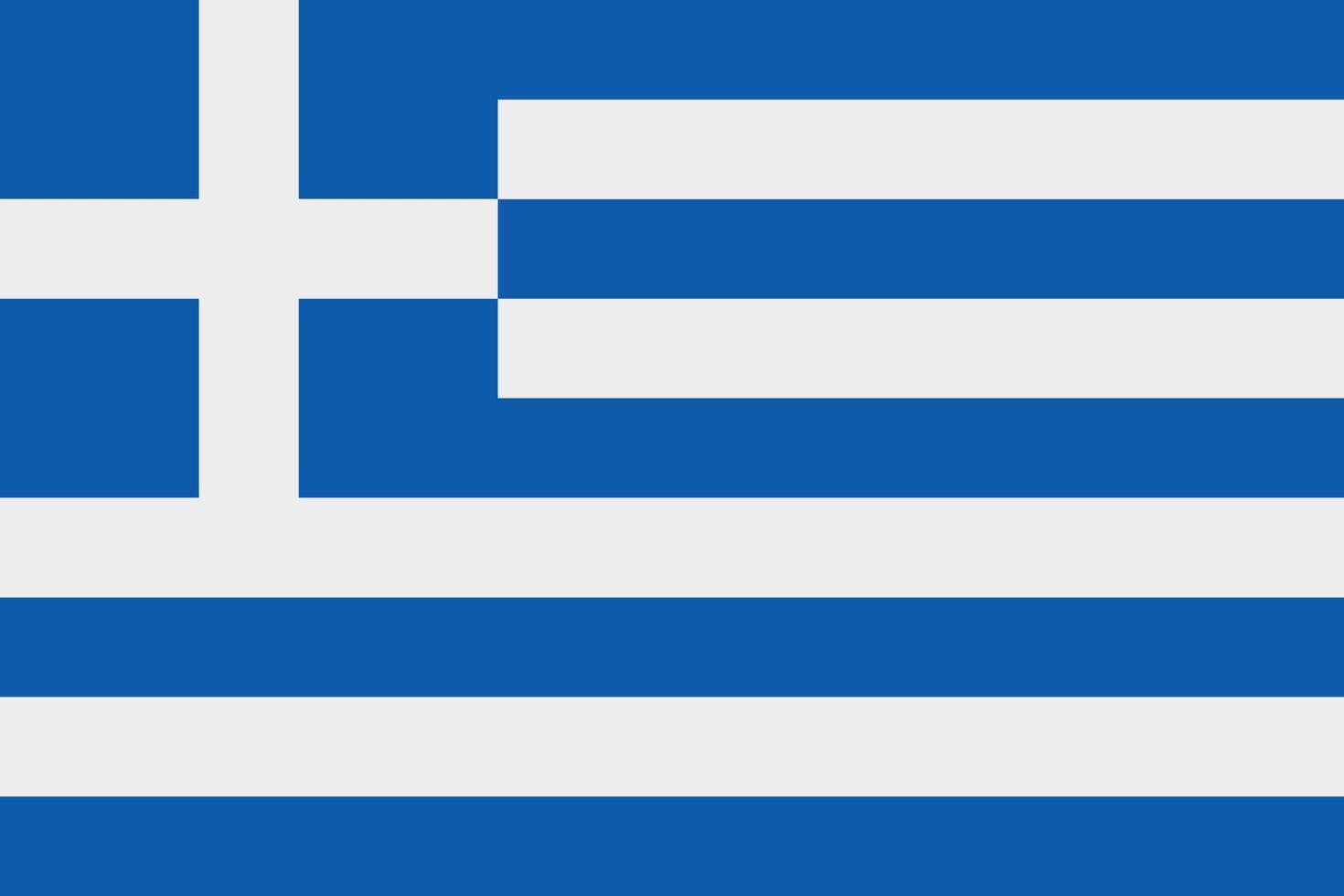 Vektorsymbol der griechischen Flagge. die flagge von griechenland vektor