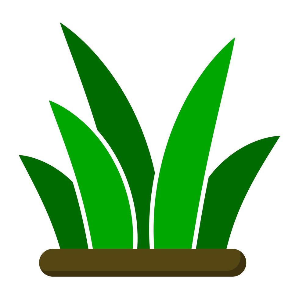 gräs ikon. vektor illustration isolerad på vit bakgrund