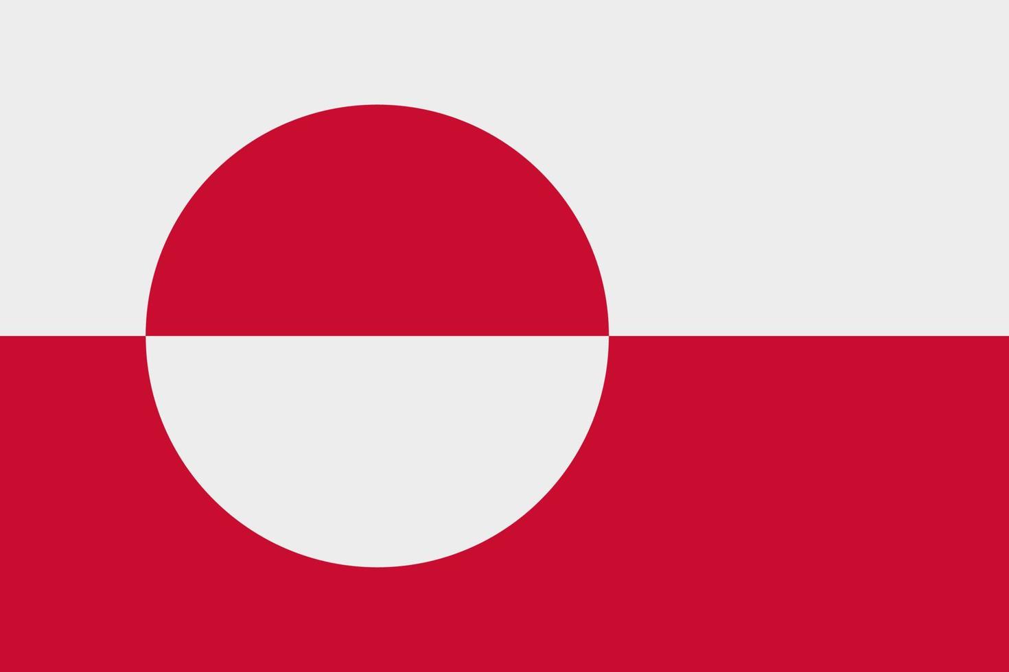 grönländska flaggan vektor ikon. grönlands flagga