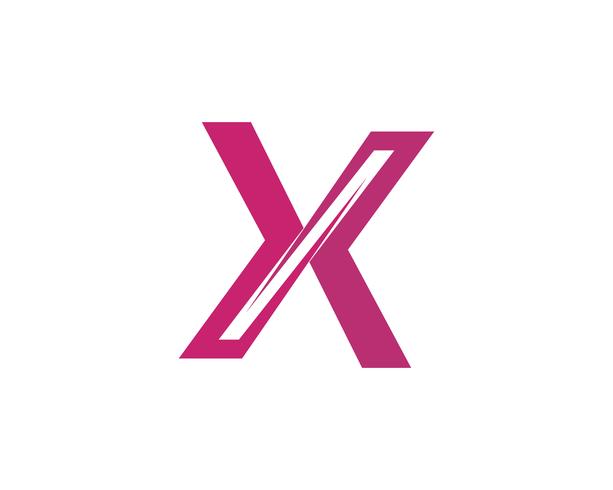 X Letter Logo Mall vektor ikon