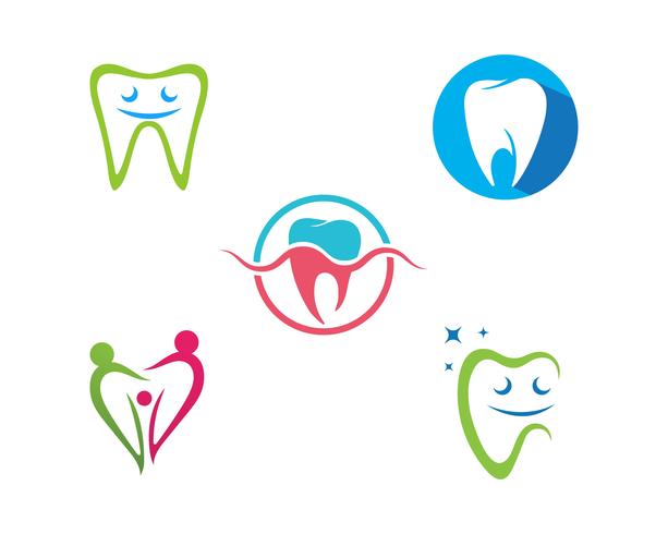 Dental logotyp Mall vektor illustration