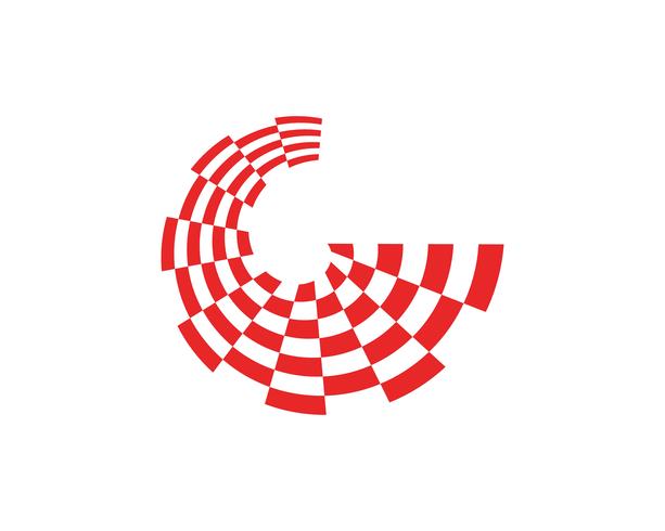 Flag Template Logo und Symbol Vektoren
