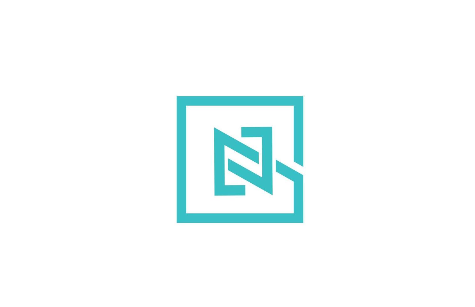n-Alphabet-Buchstaben-Logo-Icon-Design. kreative vorlage für unternehmen und unternehmen mit blauer linienfarbe vektor