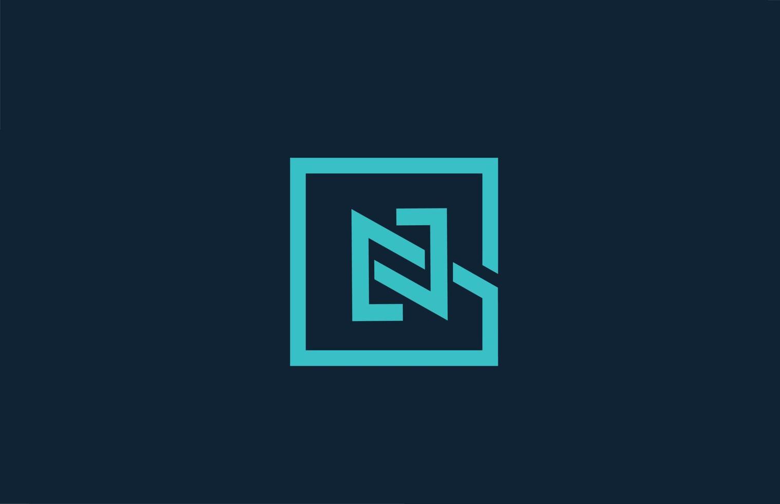 blaue linie n alphabet buchstabe logo icon design. kreative Vorlage für Unternehmen und Unternehmen vektor