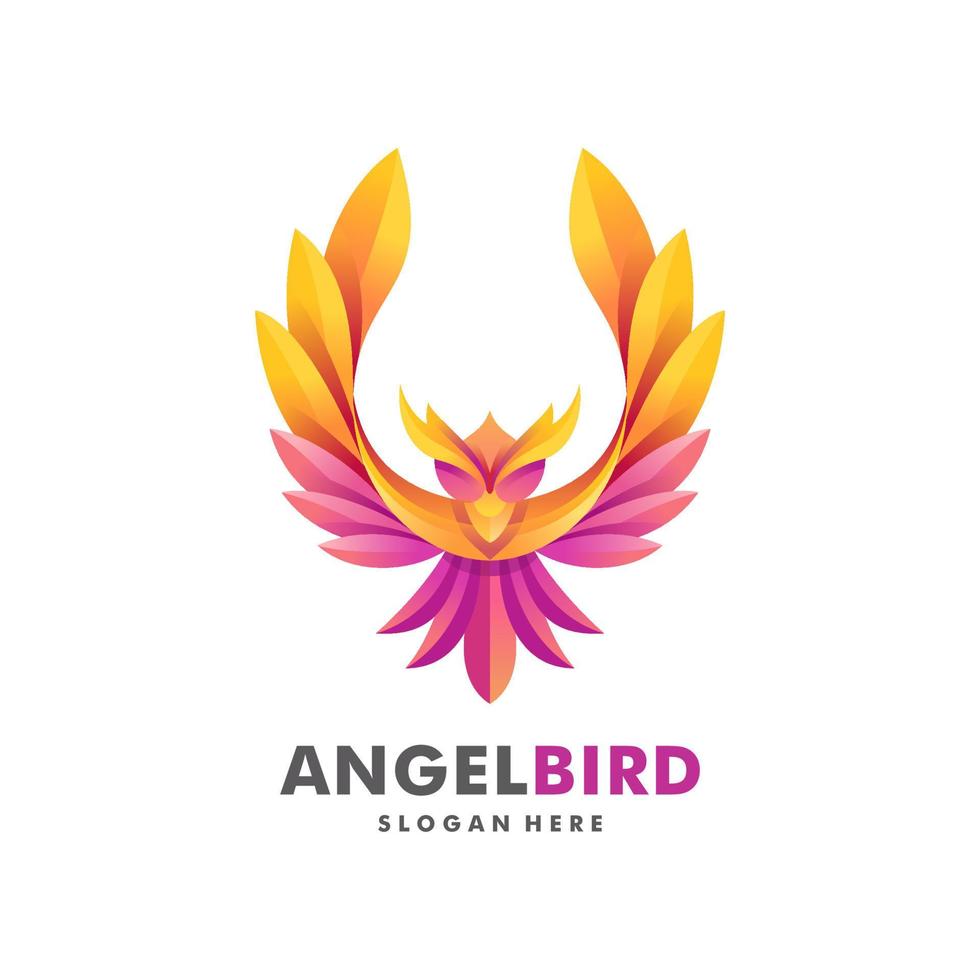 phoenix logo design illustration vektor mall