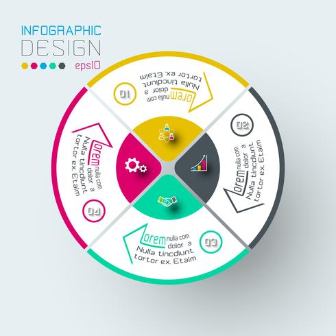 Infografiken auf Vektorgrafik. vektor