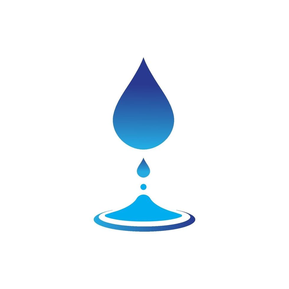 vattendroppe logotyp mall vektorillustration vektor