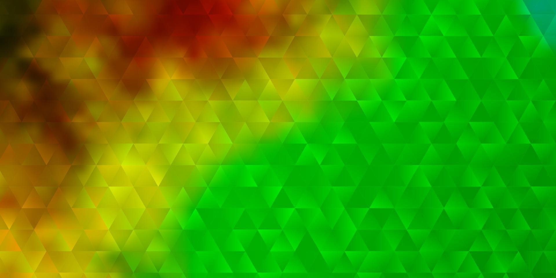dunkler mehrfarbiger Vektorhintergrund mit Linien, Dreiecken. vektor