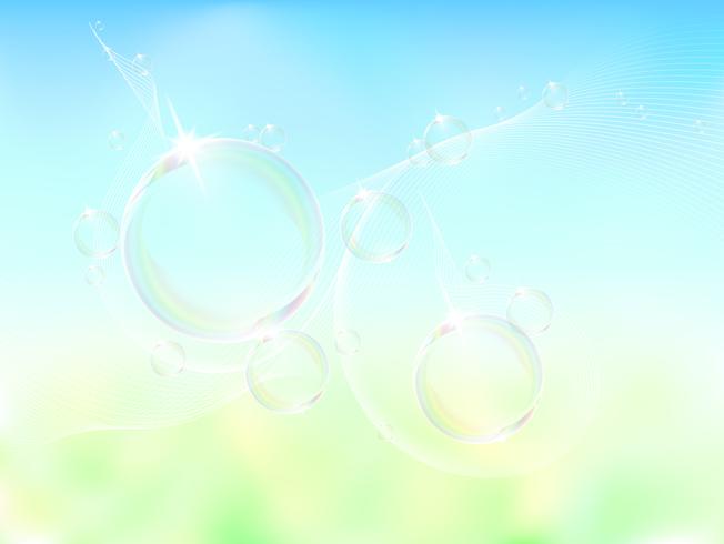 Transparent bubbla på vektor grafisk konst.