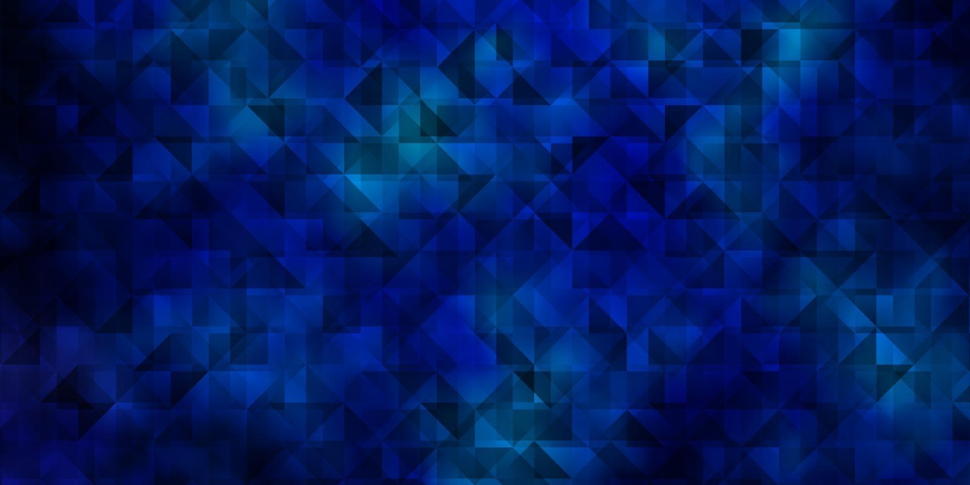 dunkelrosa, blaue Vektorschablone mit Kristallen, Dreiecken. vektor