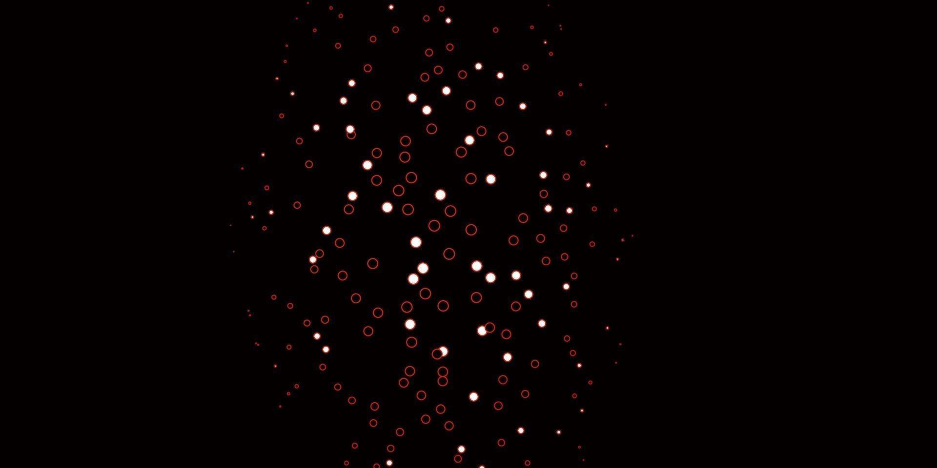 mörk röd vektor bakgrund med prickar.