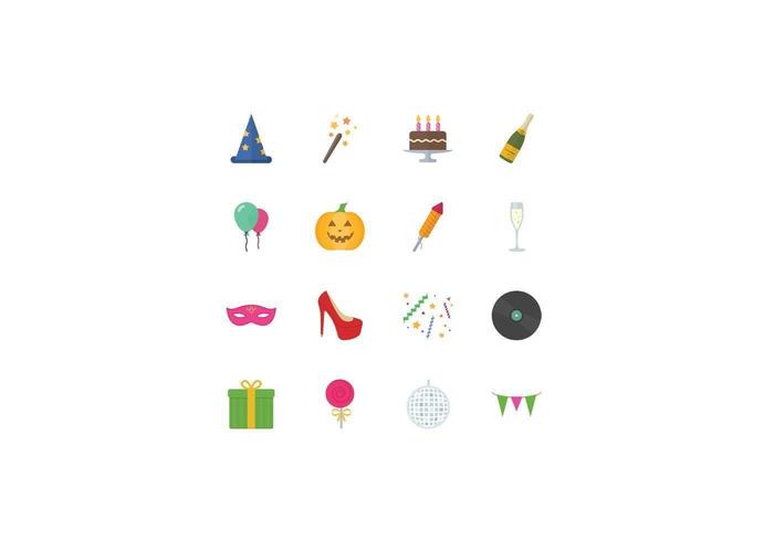 Party och Holiday Vector Icon Pack