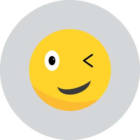 Vektor blinka Emoji ikon